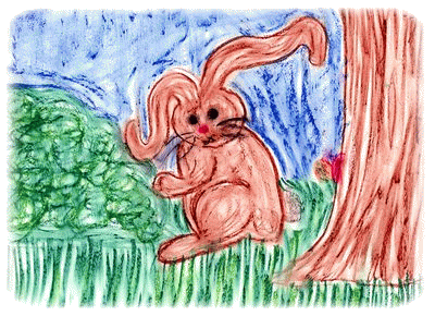Ostern, mit Osterhasen und Weihnachtsmann Kinder Geschichten